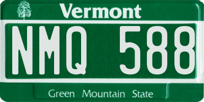 VT license plate NMQ588