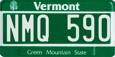 VT license plate NMQ590