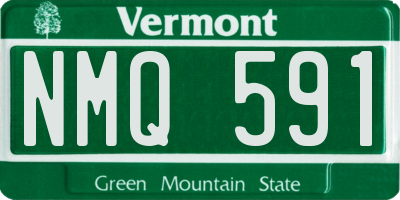 VT license plate NMQ591