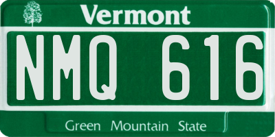 VT license plate NMQ616
