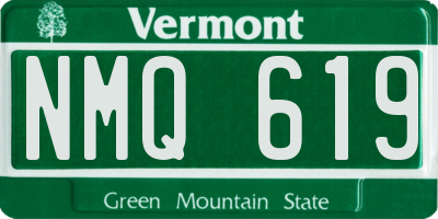 VT license plate NMQ619