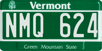 VT license plate NMQ624