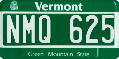 VT license plate NMQ625