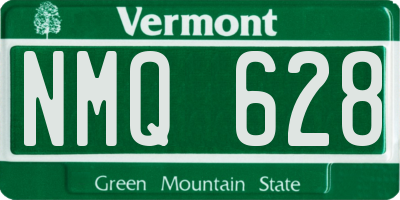 VT license plate NMQ628