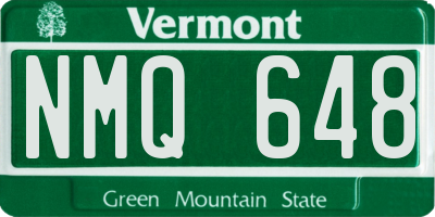 VT license plate NMQ648