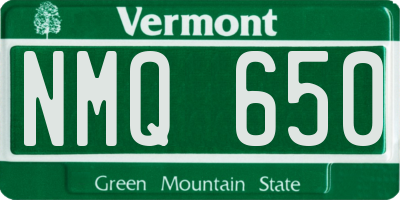 VT license plate NMQ650