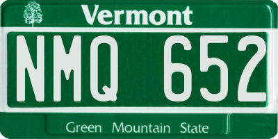 VT license plate NMQ652