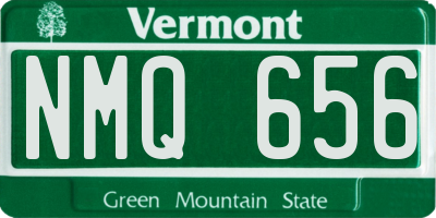 VT license plate NMQ656