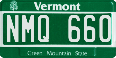 VT license plate NMQ660