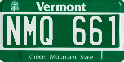 VT license plate NMQ661