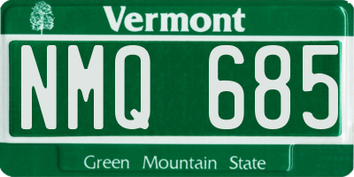 VT license plate NMQ685