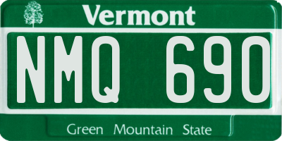 VT license plate NMQ690