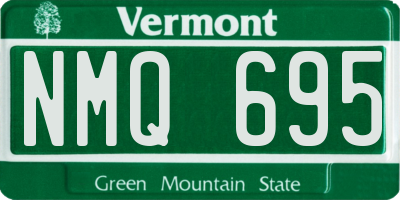 VT license plate NMQ695