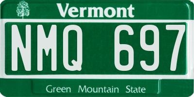 VT license plate NMQ697
