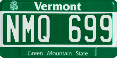 VT license plate NMQ699