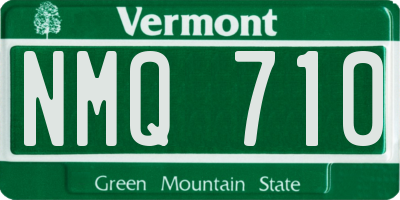 VT license plate NMQ710