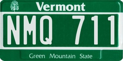 VT license plate NMQ711