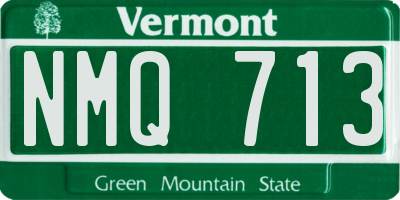 VT license plate NMQ713