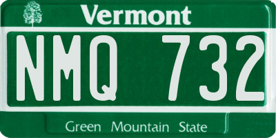 VT license plate NMQ732