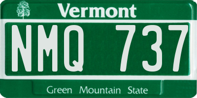VT license plate NMQ737