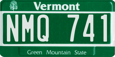 VT license plate NMQ741