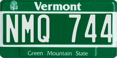 VT license plate NMQ744