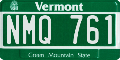 VT license plate NMQ761