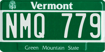 VT license plate NMQ779