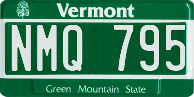 VT license plate NMQ795