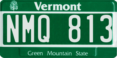 VT license plate NMQ813
