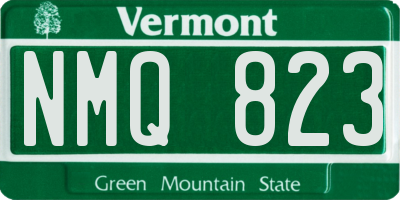 VT license plate NMQ823