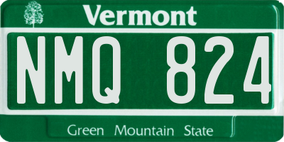 VT license plate NMQ824