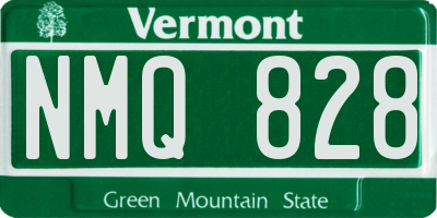 VT license plate NMQ828