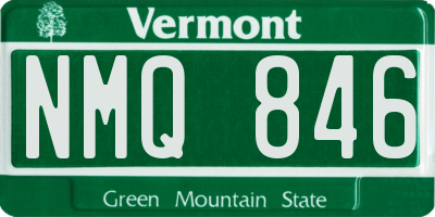 VT license plate NMQ846
