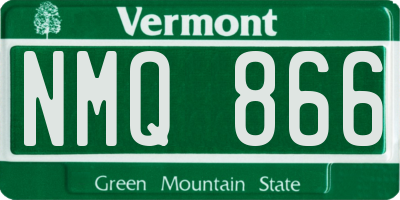 VT license plate NMQ866