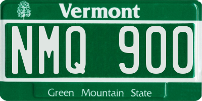 VT license plate NMQ900