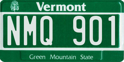 VT license plate NMQ901