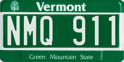 VT license plate NMQ911