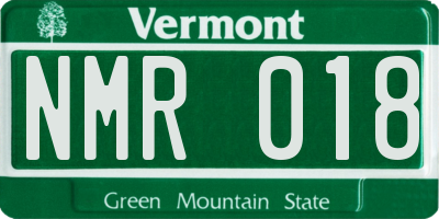 VT license plate NMR018