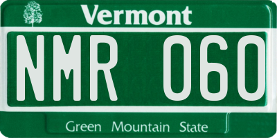 VT license plate NMR060