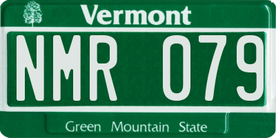 VT license plate NMR079