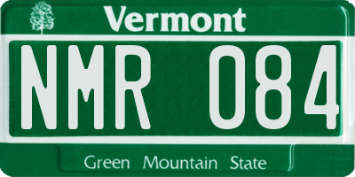 VT license plate NMR084