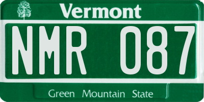 VT license plate NMR087