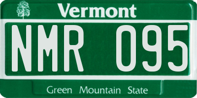 VT license plate NMR095