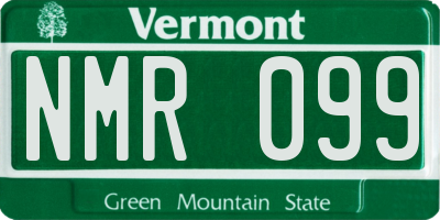VT license plate NMR099