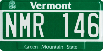 VT license plate NMR146