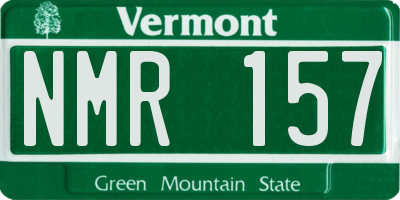 VT license plate NMR157