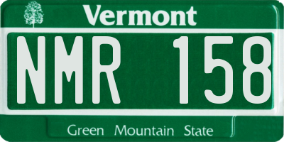 VT license plate NMR158