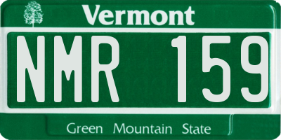 VT license plate NMR159