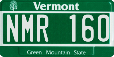 VT license plate NMR160